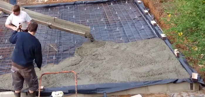 Технология заливки бетонной плиты